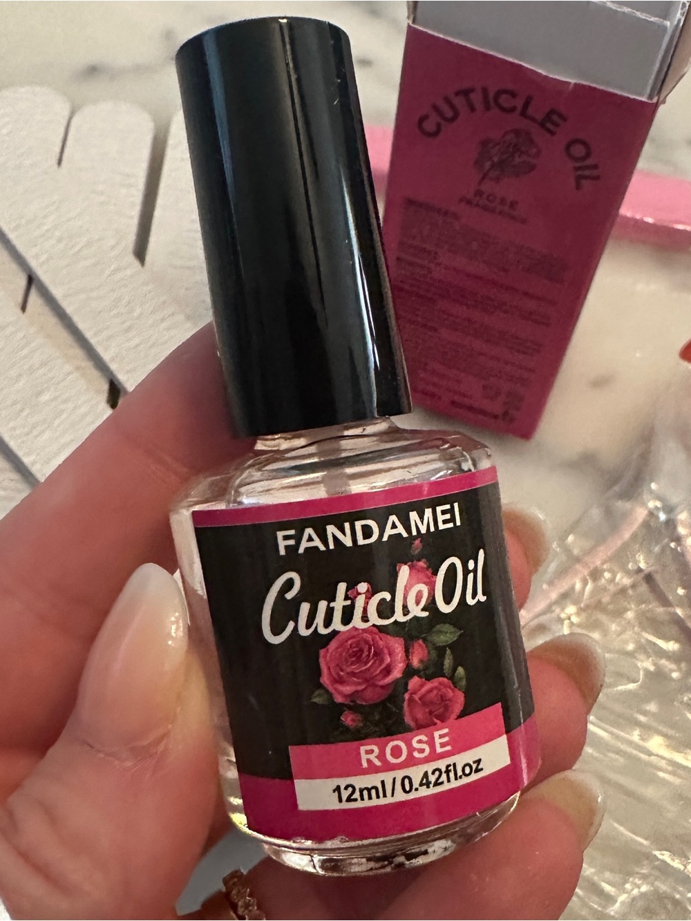 Fandamei Rose Cuticle Oil - 12ml